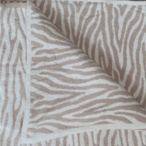 Tan zebra blanket